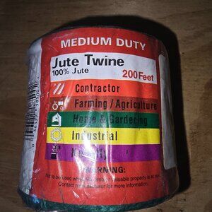 Green Jute Twine 200 Feet Medium Duty